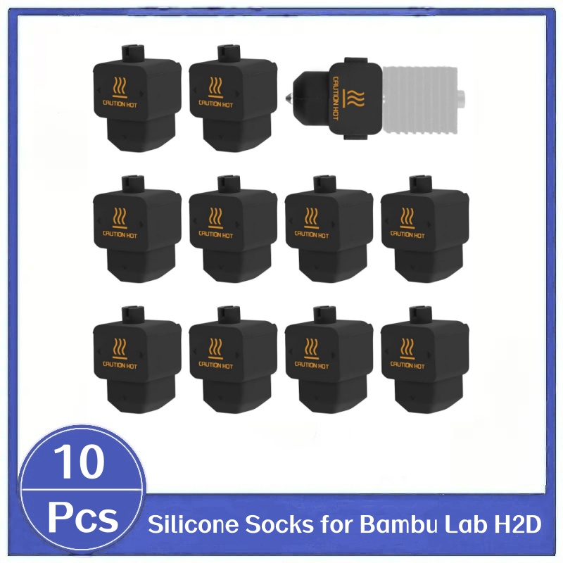 3D Printing Bambu Lab - 10 Pezzi Calze in Silicone H2D