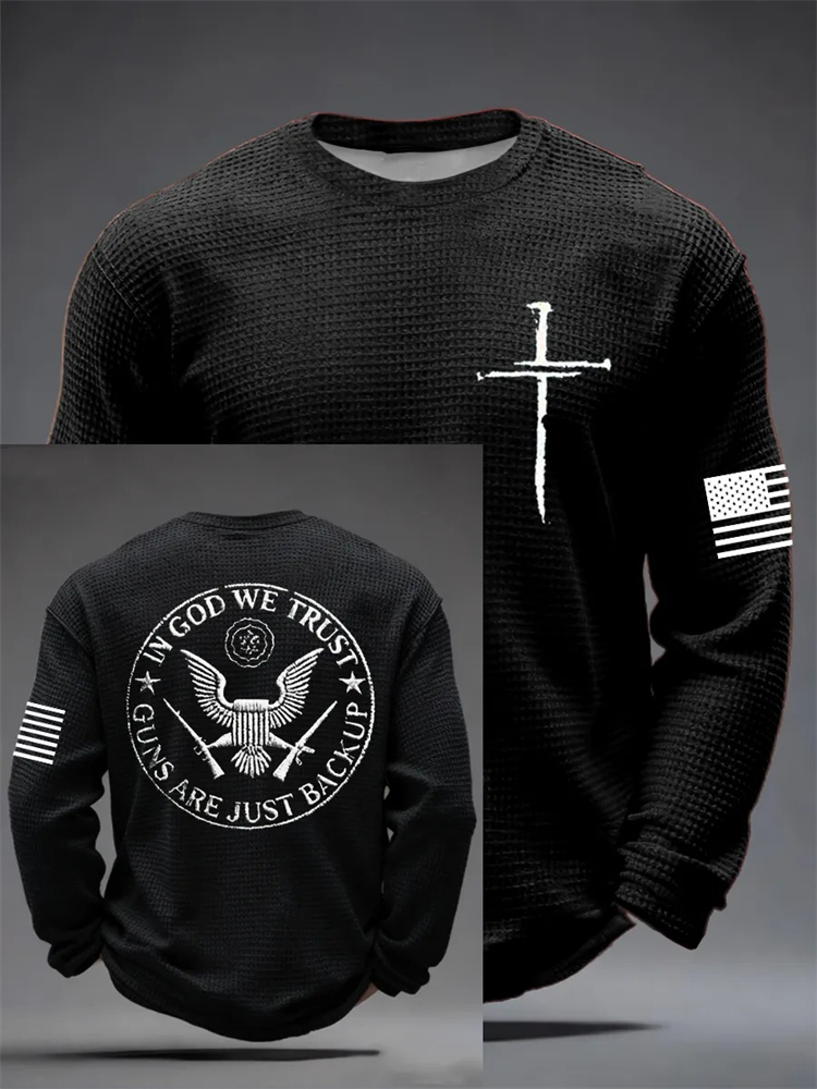 3D Printing Custom - T-shirt casual a maniche lunghe da