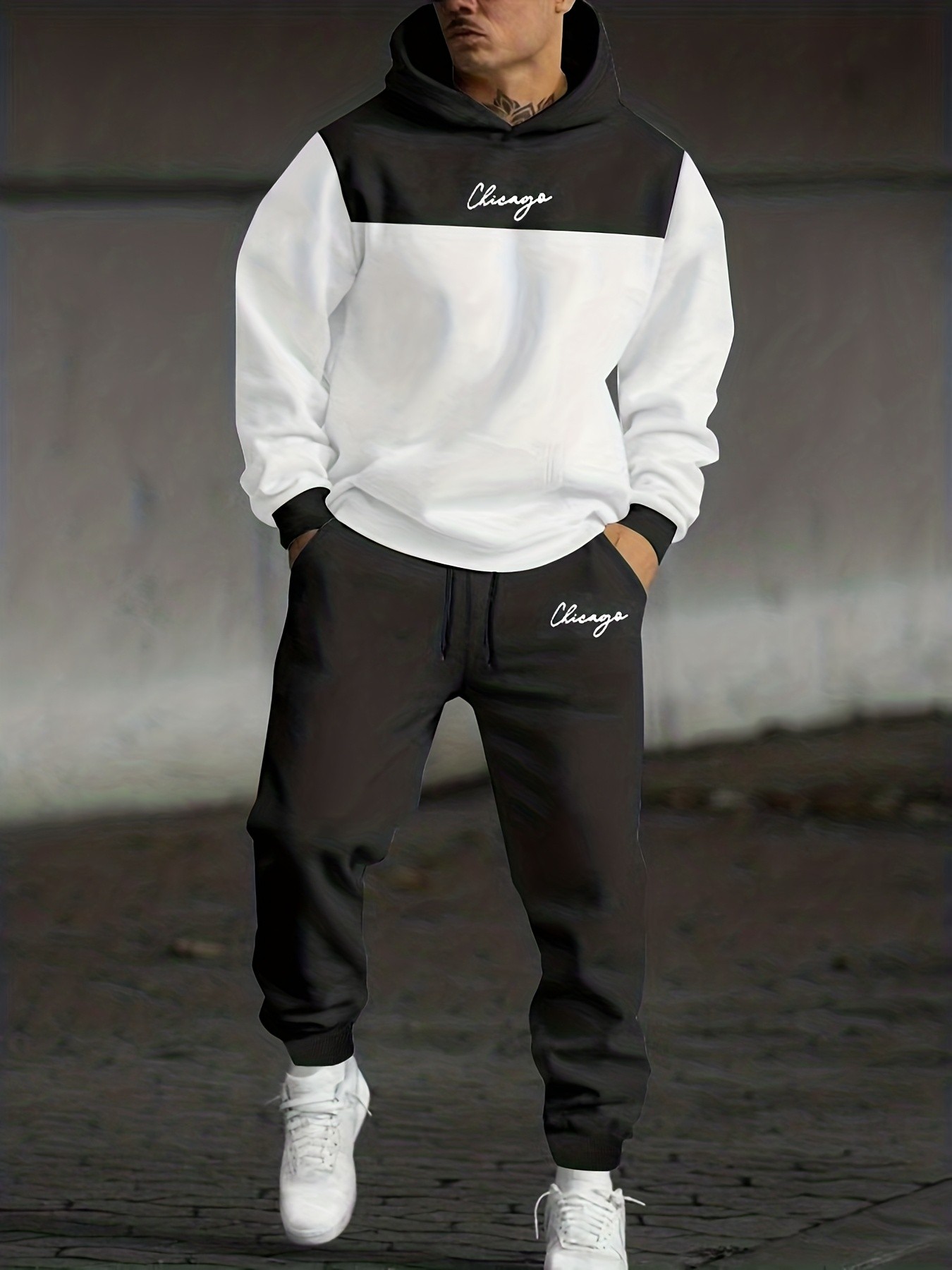3D Printing Custom - Completo Felpa con Cappuccio e Pantaloni