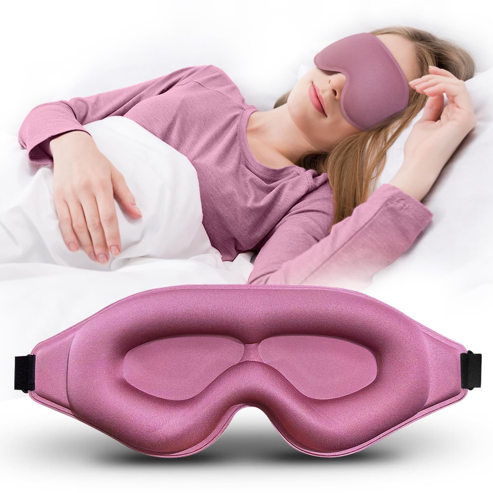 3D Printing Mask - Maschera per Dormire 3D Sagomata, Benda