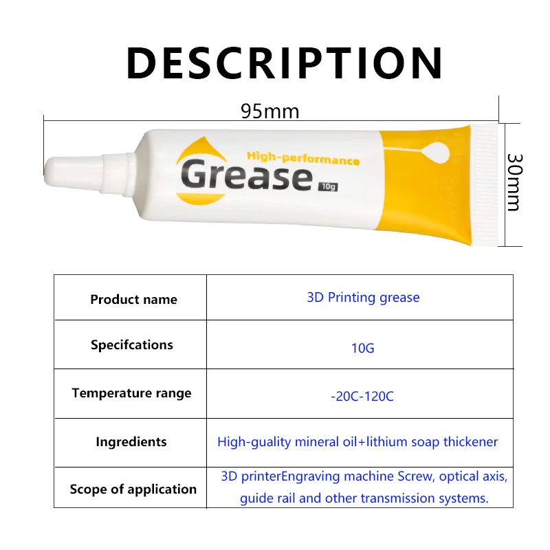 Grasso lubrificante per ingran - 3D Printing Guide recensione e prezzo