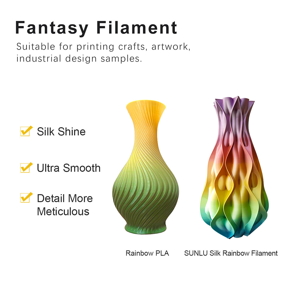 SUNLU SILK PLA 3D filamento 1. - 3D Printing Nylon recensione e prezzo